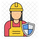 Labour Security Labour Protection Labour Safety Icon