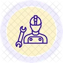 Labour Working Line Icon Icon