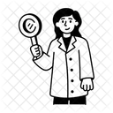 Laborarzt Forscher Wissenschaftler Symbol