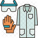 Laboratory Protective Personal Icon
