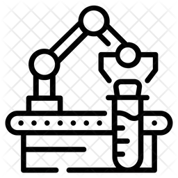 Laboratory Automation Icon - Download in Line Style