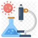 Laboratory Experiment Chemistry Education Icon