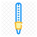 Laboratory Thermometer Color Icon
