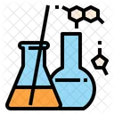 Labor Ausrustung Chemie Symbol