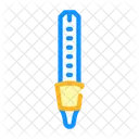 Labor Thermometer Farbe Symbol