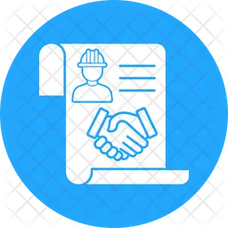 Labour Contract  Icon