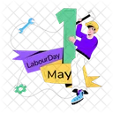 Labour Day 1 May Labour Working Icon
