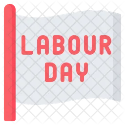 Labour Day Flag  Icon