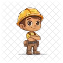 Labour Worker Tool Icon
