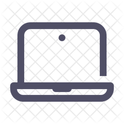 Labtop Icon - Download in Line Style