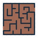 Irrgarten Labyrinth Spiel Symbol