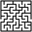 Puzzle Geschaftliche Herausforderung Labyrinth Spiel Symbol