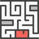 Irrgarten Labyrinth Puzzle Symbol