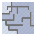 Labyrinth Map Maze Icon
