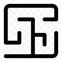 Irrgarten Labyrinth Puzzle Symbol