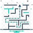 Labyrinthe Complication Imbroglio Icône