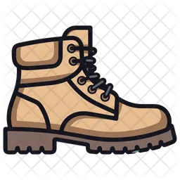 Lace-Up Boots Skin Tone Shoes  Icon