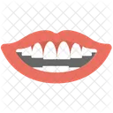 Lacheln Lippen Zahne Symbol