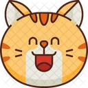 Lacheln Emoticon Katze Symbol