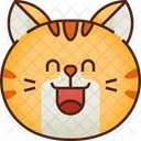 Lacheln Emoticon Katze Symbol