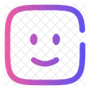 Lacheln Quadrat Smiley Glucklich Symbol