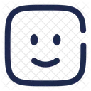 Lacheln Quadrat Smiley Glucklich Symbol