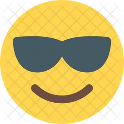 Lächeln mit Sonnenbrille Emoji Symbol