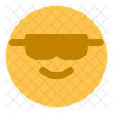 Lächeln mit Sonnenbrille  Symbol