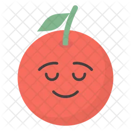 Lächelnde Orange Emoji Symbol