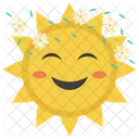 Lachelnde Sonne Sonnenschein Sonne Icon