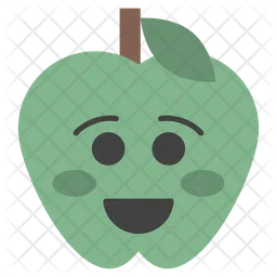 Lächelnder Apfel Emoji Symbol