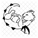 Herzhaftes Lachen Lachender Drache Lustiger Drache Symbol