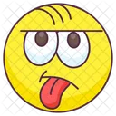 Lacherliches Emoji Lacherlicher Ausdruck Emotag Symbol