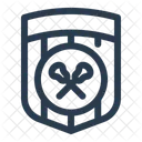 Lacrosse Badge Logo Team Icon