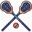 Lacrosse Sticks Ball Icon