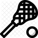 Lacrosse Stick Ball Icon