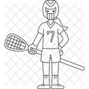 Lacrosse Player Sport Icon