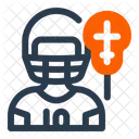 Lacrosse Player Athlete Action Icon