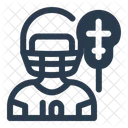 Lacrosse Player Athlete Action Icon