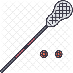 Lacrosse Stick Icon Of Colored Outline Style Available In Svg Png Eps Ai Icon Fonts