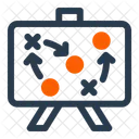 Lacrosse Strategy Board Tactic Coach Icon
