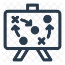 Lacrosse Strategy Board Tactic Coach Icon