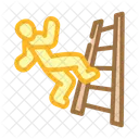 Ladder Safety Injury Icon