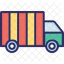 Laden Von Fracht Fracht Lieferwagen Icon