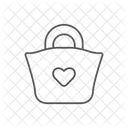 Ladies Bag Icon Linear Style Icon