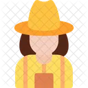 Lady Farmer Female Icon