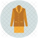 Lady Coat Overcoat Icon