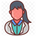 Lady Doctor Gynecologist Child Specialist Icon