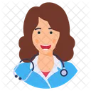 Lady Doctor Physician Doctor Icon