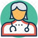 Lady Doctor Surgeon Icon